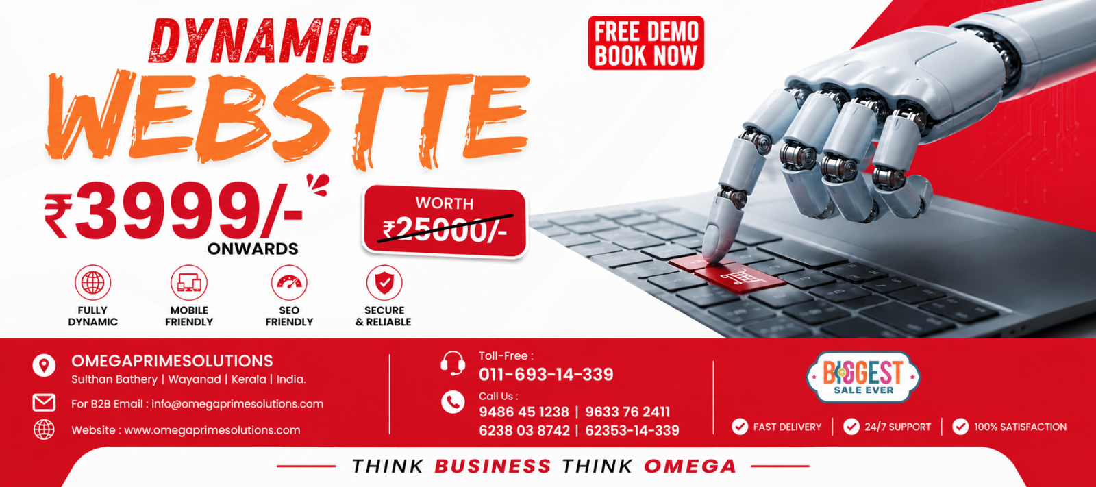 India No.1 IT Company - Web Design Sulthan Bathery Omega Prime Solutions - Best IT Company in Wayanad, Kerala, Dynamic Website Builders
