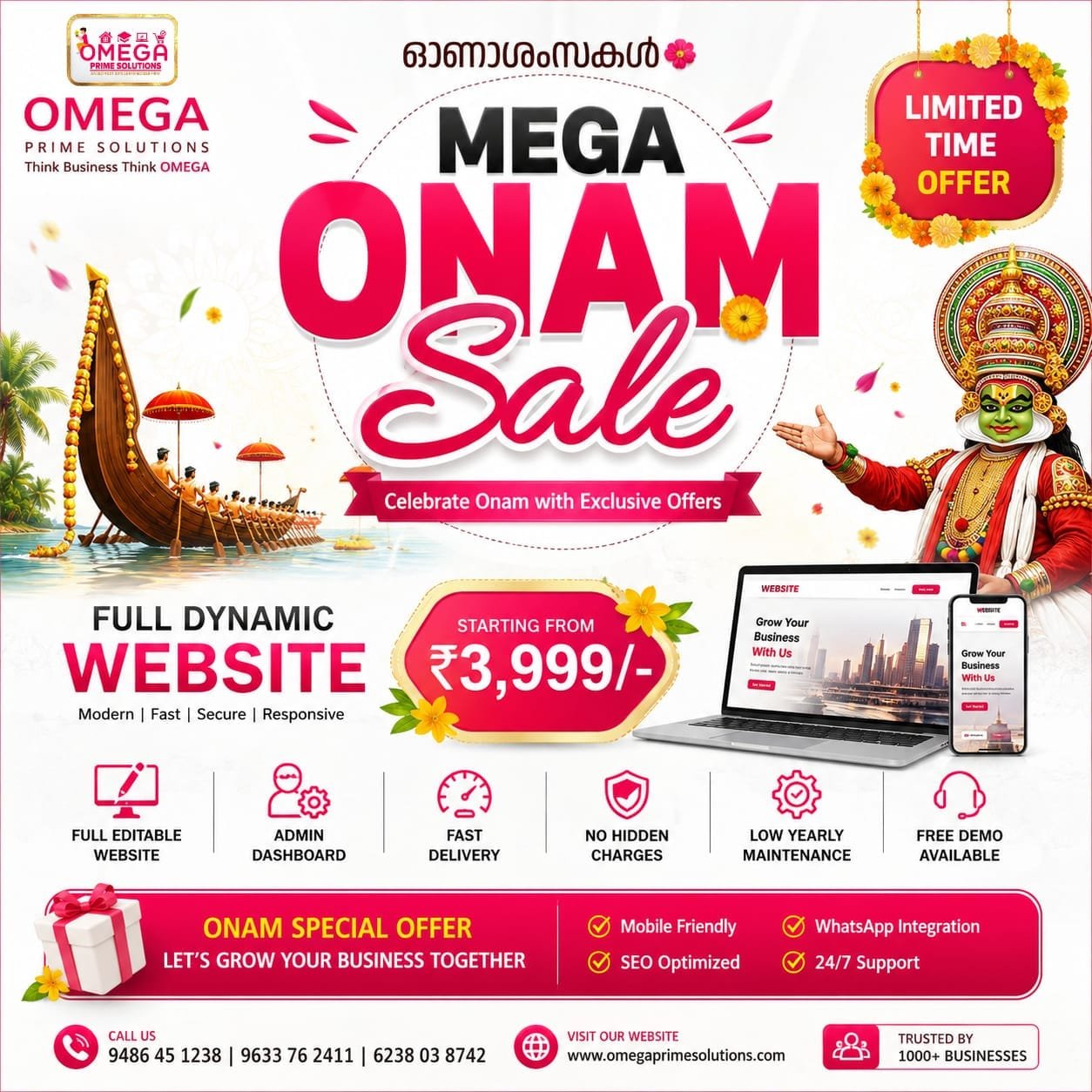 Website Development Offer 015 - Omega Prime Solutions, IT Company Wayanad