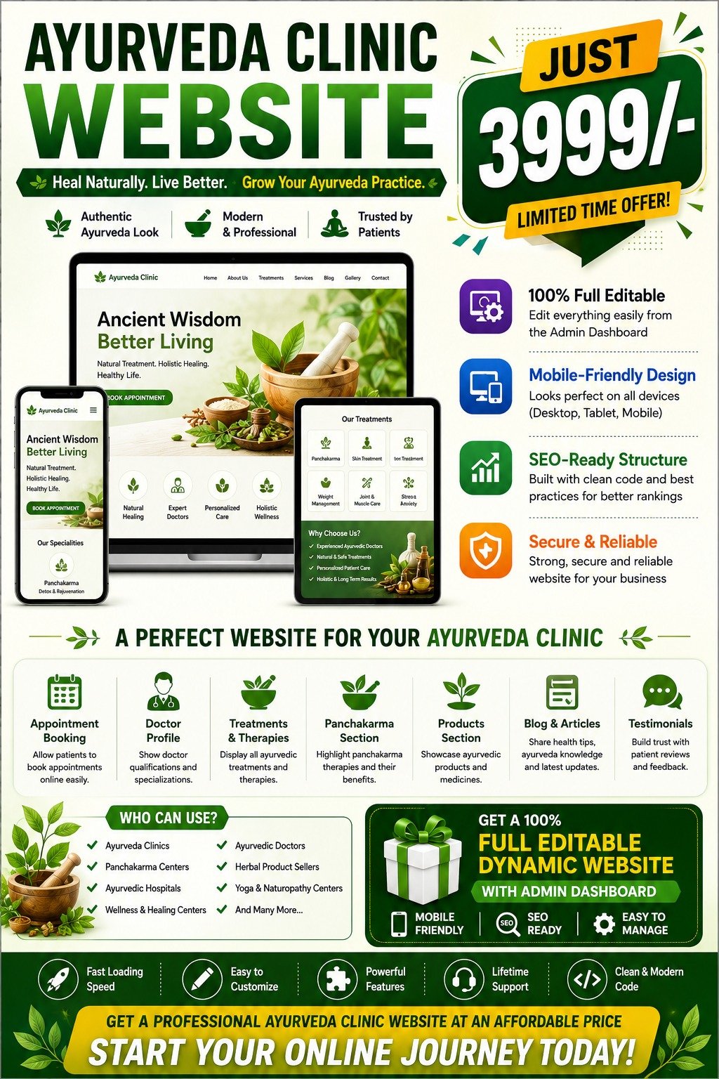 Dyanamic Websites Offer 001 - Omega Prime Solutions, IT Company Wayanad