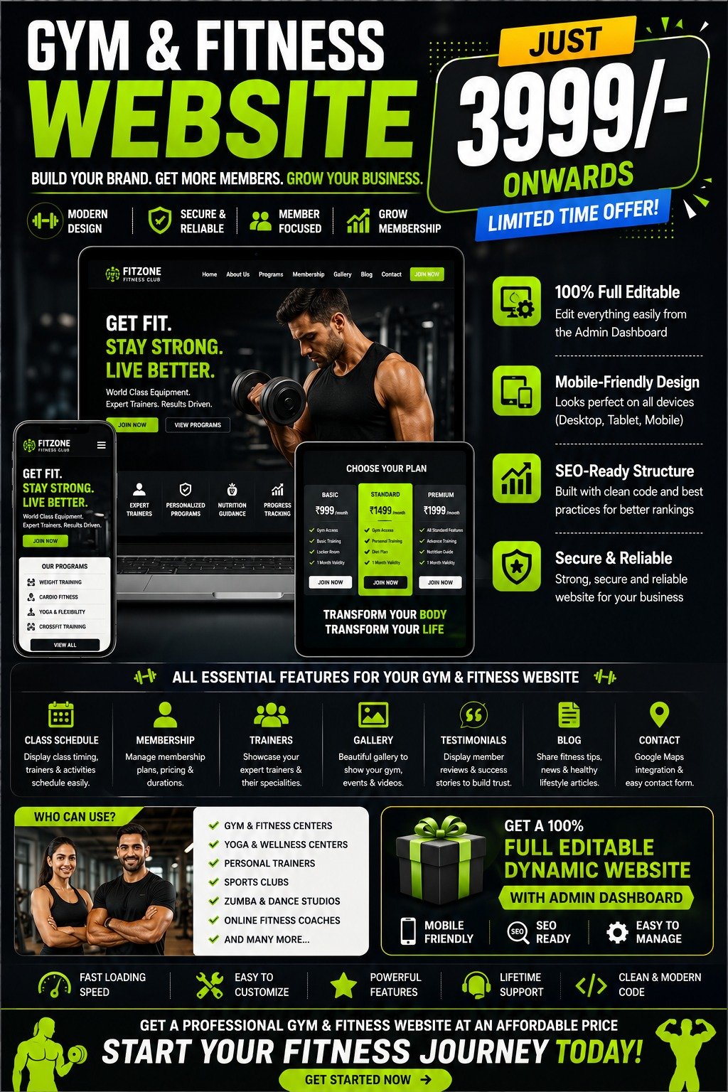 Dyanamic Websites Offer 010 - Omega Prime Solutions, IT Company Wayanad