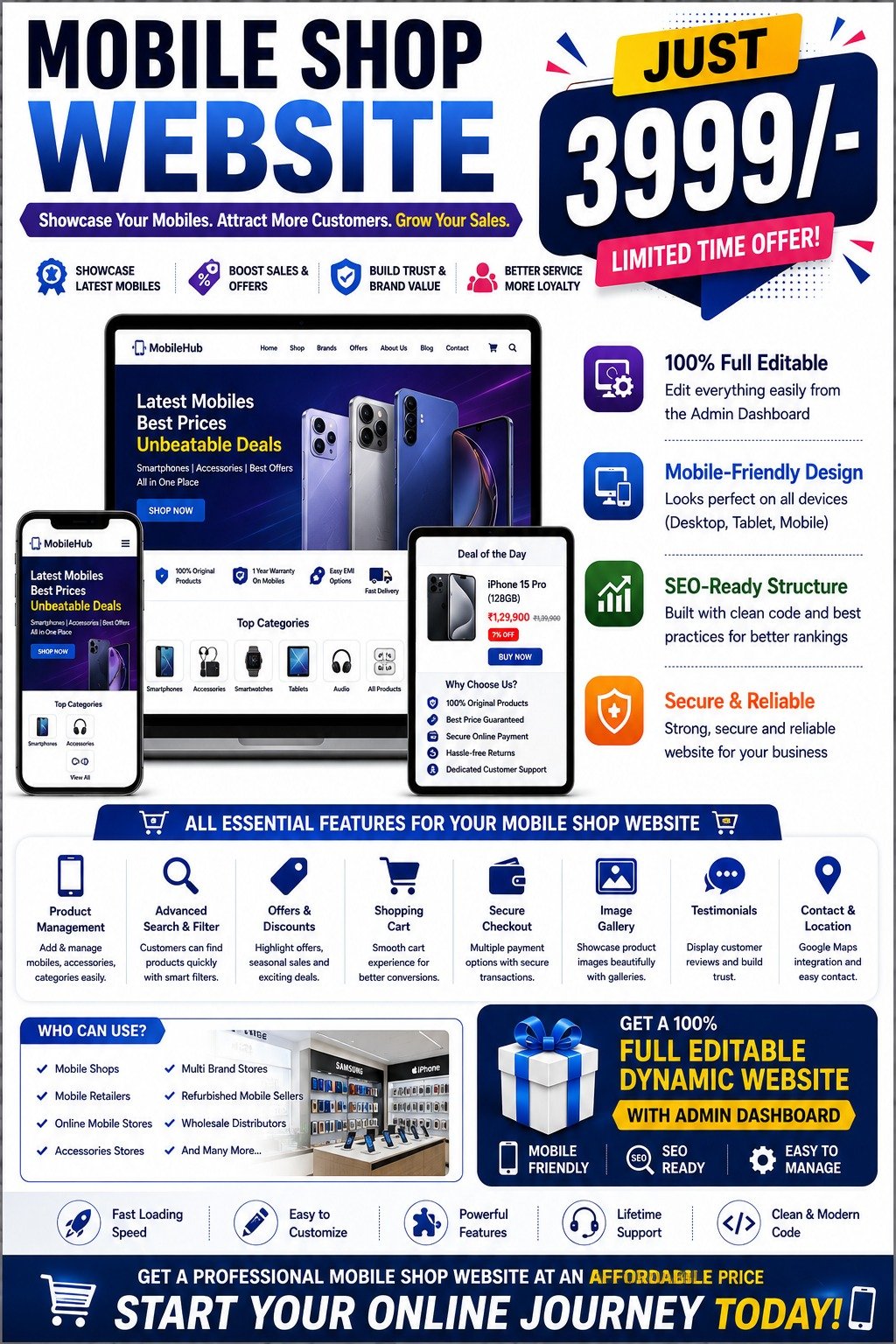 Dyanamic Websites Offer 014 - Omega Prime Solutions, IT Company Wayanad